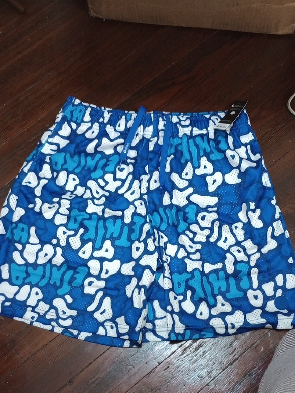 🥰3/$25 NWT ETHIKA APEX MARINA Graphic Athletic Shorts. 7" Inseam Unisex